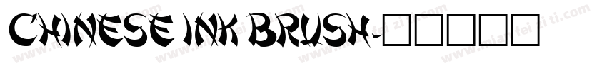 Chinese Ink Brush字体转换